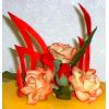 Art deco rose cake topper