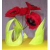 Poppy cake topper