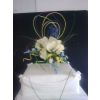 Traditional celebration cake with sugar flowers