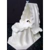 Baby in a cradle christening cake topper