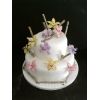 Two tier wedding cake