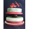 Wedding Cake two tier with coconut
seperator
