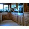 Solid oak kitchen.