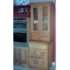 Solid oak kitchen.