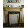 Fire mantelpiece surround with matching fire screen.