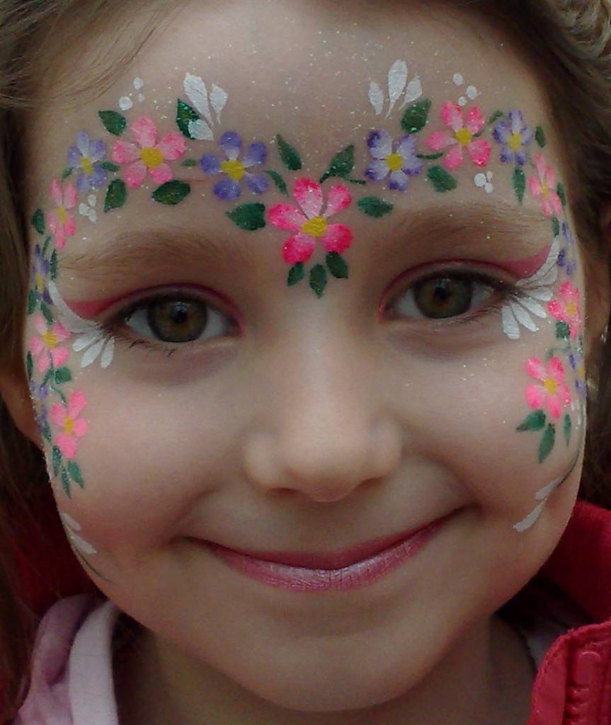 Simple Flower Face Painting Designs Images & Pictures Becuo