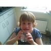 Amy in half term...No trampoline :( Her Garden is under way!!!