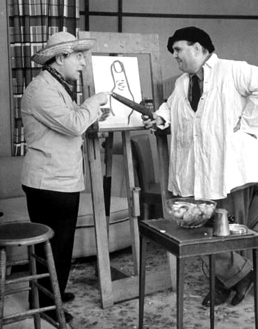Joey Faye and Zero Mostel