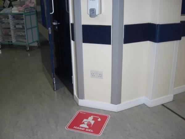 Hand Gel Floor Marking