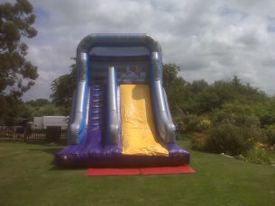 space slide 10 ft to the platform