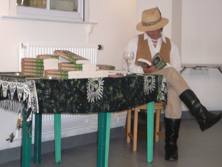 Kevan launching The Way of Awen, Bath 2010