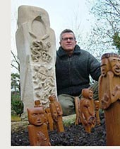Peter Please - founder of Away Publications, storyteller, sculptor & gardener