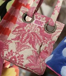 pink eyelet bag