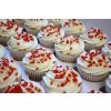 Cream w/red heart sprinkles