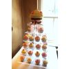 Pink and silver cupcake tower