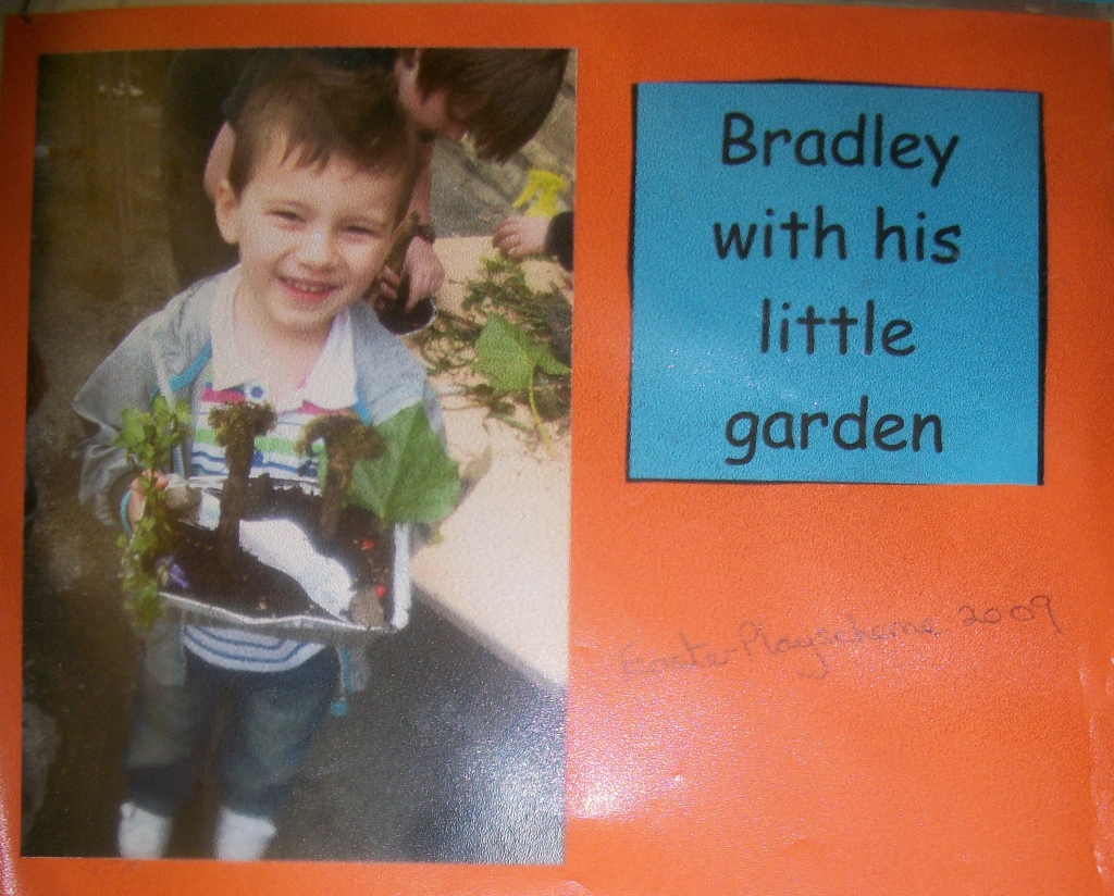 Child with his garden