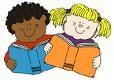 children reading books