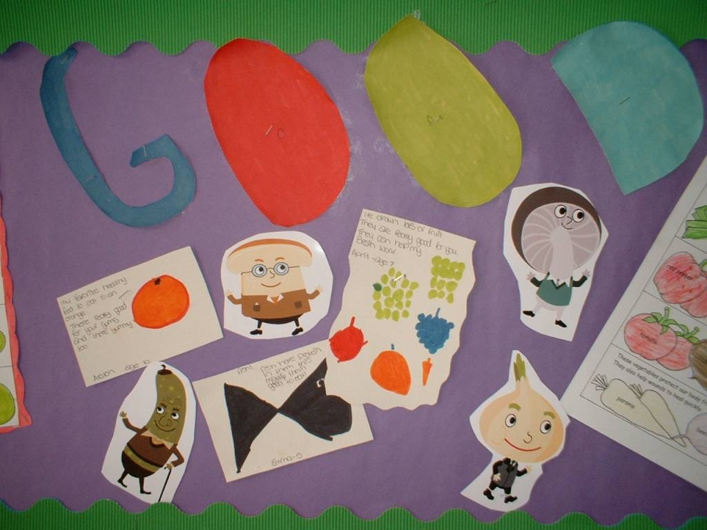 Display promoting healthy eating