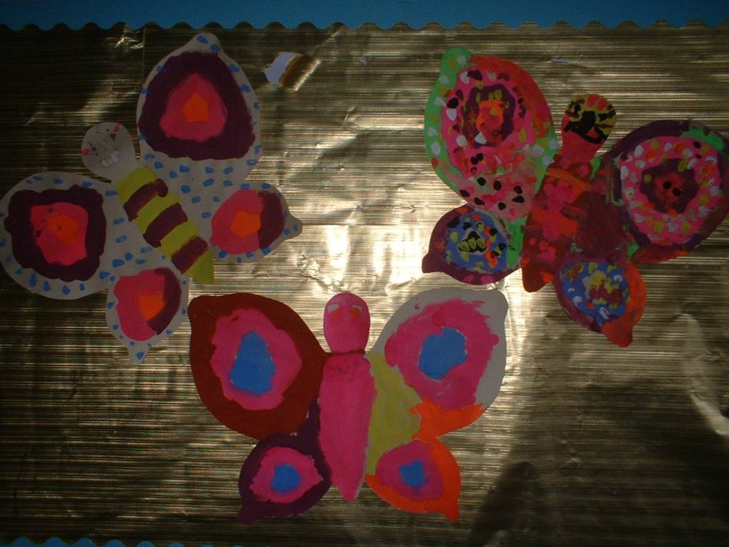 painted butterflies