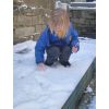 playing in the snow