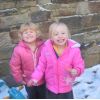playing in the snow