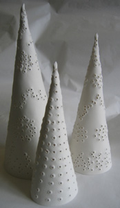 Gabi Ward - Bone Chine tea light covers