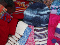 Sue Morgan hats and scarves
