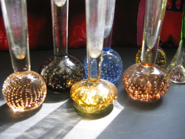 vintage paperweight bud vases