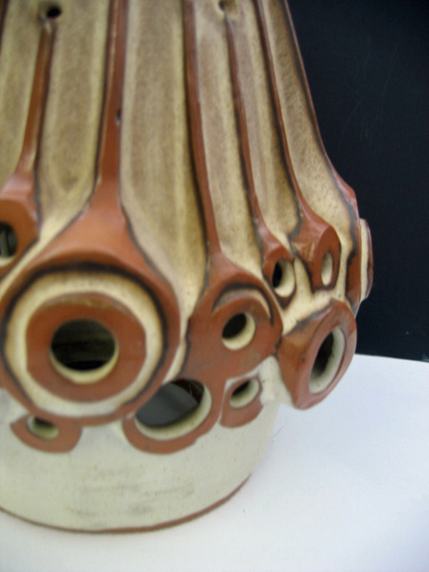vintage pottery lamp