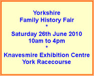 Yorkshire Family History Fair 2010
