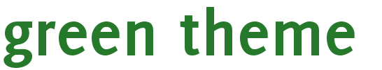 green-theme.co.uk Home Page