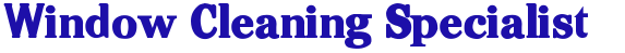 windowcleaningspecialist.co.uk Home Page